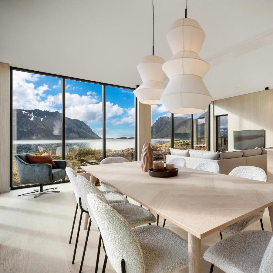 New! Luxury Cabin In Beautiful Lofoten Kleppstad Bagian luar foto