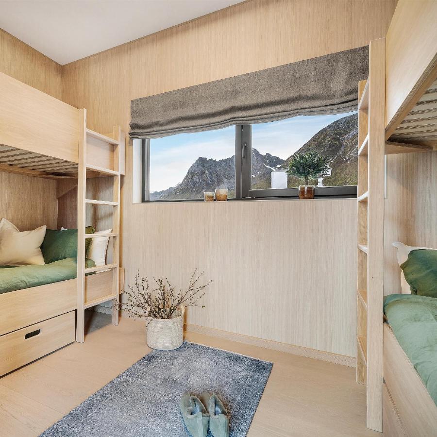 New! Luxury Cabin In Beautiful Lofoten Kleppstad Bagian luar foto